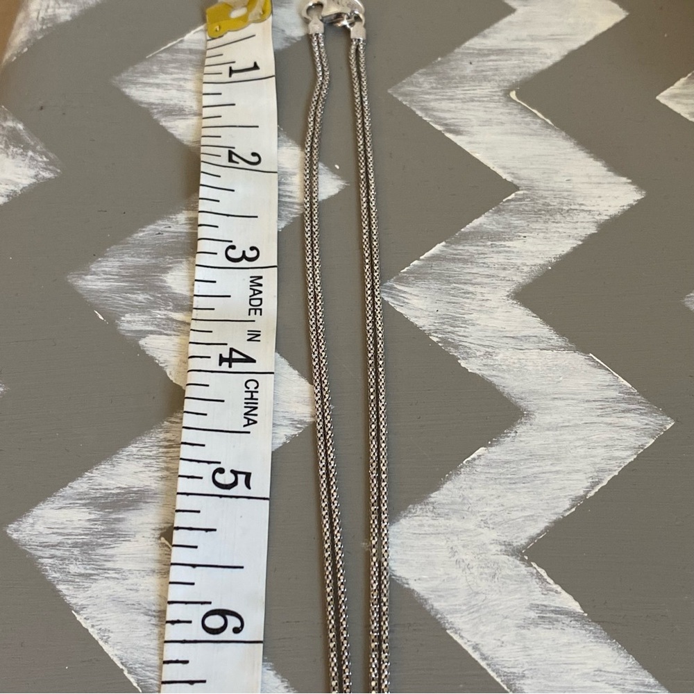 Sterling Silver Double Chain Diamond Cut Knot Necklace - Picture 7 of 11